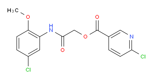 [(5-chloro-2-methoxyphenyl)carbamoyl]methyl 6-chloropyridine-3-carboxylate