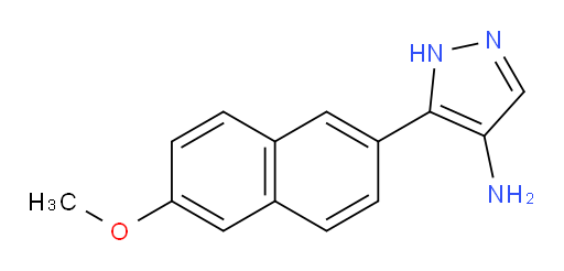 5-(6-methoxynaphthalen-2-yl)-1H-pyrazol-4-amine