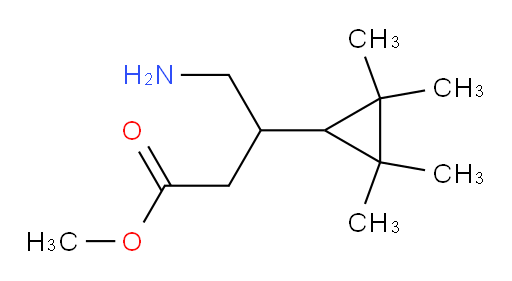 methyl 4-amino-3-(2,2,3,3-tetramethylcyclopropyl)butanoate