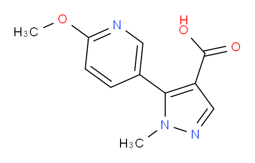 5-(6-methoxypyridin-3-yl)-1-methyl-1H-pyrazole-4-carboxylic acid