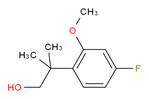 2-(4-fluoro-2-methoxyphenyl)-2-methylpropan-1-ol