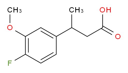 3-(4-fluoro-3-methoxyphenyl)butanoic acid