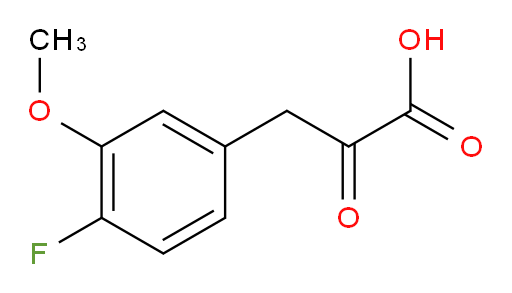 3-(4-fluoro-3-methoxyphenyl)-2-oxopropanoic acid