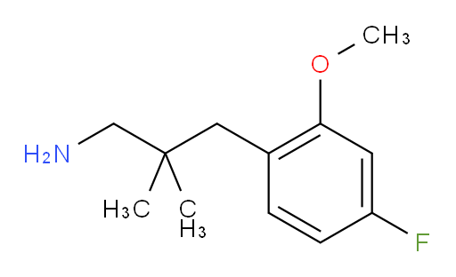3-(4-fluoro-2-methoxyphenyl)-2,2-dimethylpropan-1-amine
