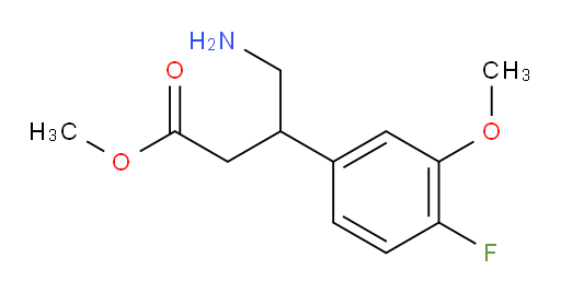 methyl 4-amino-3-(4-fluoro-3-methoxyphenyl)butanoate