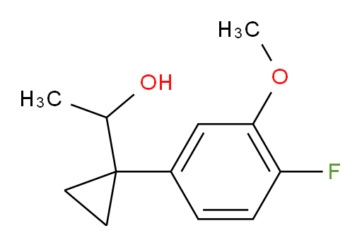 1-[1-(4-fluoro-3-methoxyphenyl)cyclopropyl]ethan-1-ol