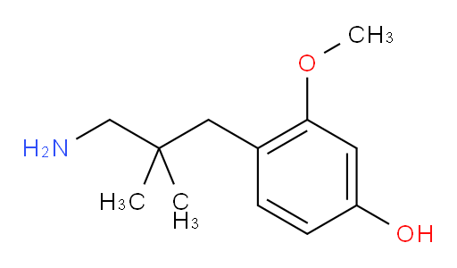 4-(3-amino-2,2-dimethylpropyl)-3-methoxyphenol