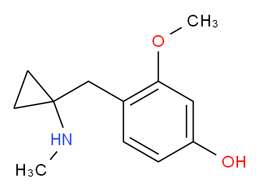 3-methoxy-4-{[1-(methylamino)cyclopropyl]methyl}phenol