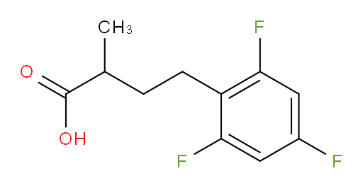2-methyl-4-(2,4,6-trifluorophenyl)butanoic acid