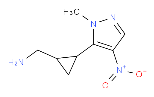 [2-(1-methyl-4-nitro-1H-pyrazol-5-yl)cyclopropyl]methanamine