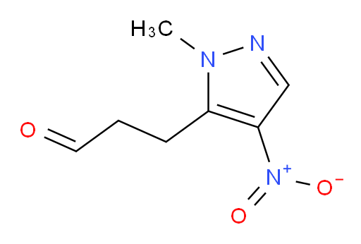 3-(1-methyl-4-nitro-1H-pyrazol-5-yl)propanal
