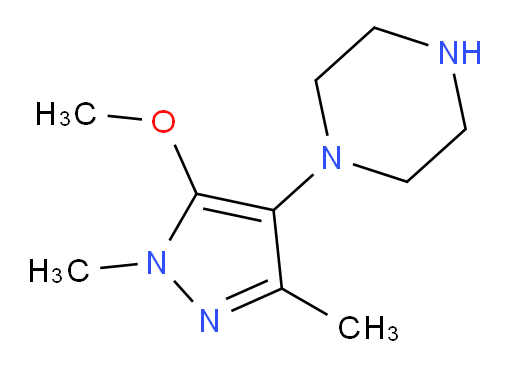 1-(5-methoxy-1,3-dimethyl-1H-pyrazol-4-yl)piperazine