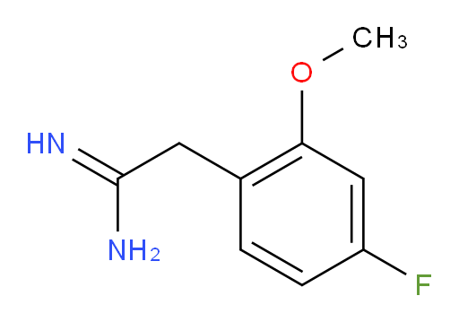 2-(4-fluoro-2-methoxyphenyl)ethanimidamide