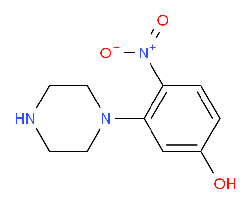4-nitro-3-(piperazin-1-yl)phenol