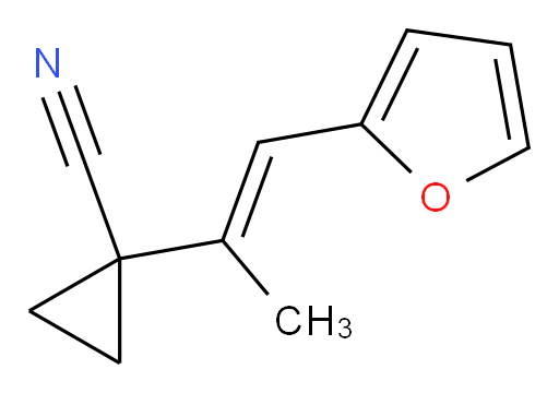 1-[1-(furan-2-yl)prop-1-en-2-yl]cyclopropane-1-carbonitrile