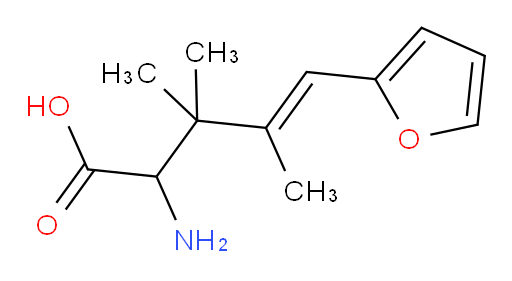 2-amino-5-(furan-2-yl)-3,3,4-trimethylpent-4-enoic acid