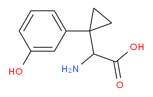 2-amino-2-[1-(3-hydroxyphenyl)cyclopropyl]acetic acid