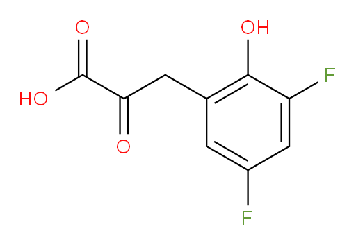 3-(3,5-difluoro-2-hydroxyphenyl)-2-oxopropanoic acid