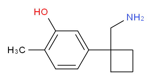 5-[1-(aminomethyl)cyclobutyl]-2-methylphenol