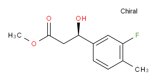methyl (3R)-3-(3-fluoro-4-methylphenyl)-3-hydroxypropanoate