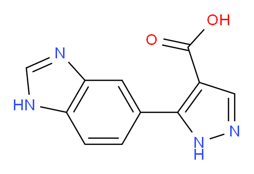 5-(1H-1,3-benzodiazol-5-yl)-1H-pyrazole-4-carboxylic acid