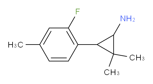 3-(2-fluoro-4-methylphenyl)-2,2-dimethylcyclopropan-1-amine