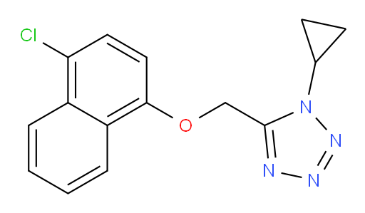 5-{[(4-chloronaphthalen-1-yl)oxy]methyl}-1-cyclopropyl-1H-1,2,3,4-tetrazole