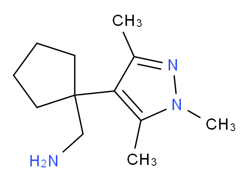[1-(trimethyl-1H-pyrazol-4-yl)cyclopentyl]methanamine