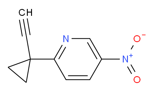 2-(1-ethynylcyclopropyl)-5-nitropyridine