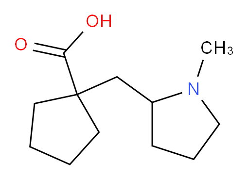 1-[(1-methylpyrrolidin-2-yl)methyl]cyclopentane-1-carboxylic acid