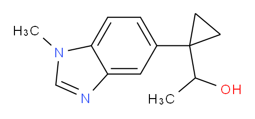 1-[1-(1-methyl-1H-1,3-benzodiazol-5-yl)cyclopropyl]ethan-1-ol