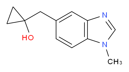 1-[(1-methyl-1H-1,3-benzodiazol-5-yl)methyl]cyclopropan-1-ol