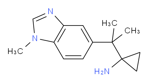1-[2-(1-methyl-1H-1,3-benzodiazol-5-yl)propan-2-yl]cyclopropan-1-amine