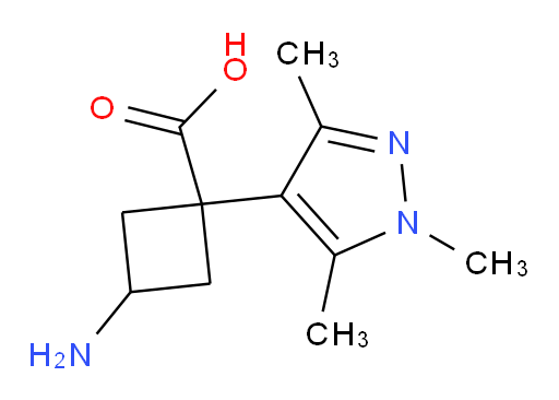 3-amino-1-(trimethyl-1H-pyrazol-4-yl)cyclobutane-1-carboxylic acid