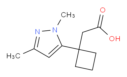 2-[1-(1,3-dimethyl-1H-pyrazol-5-yl)cyclobutyl]acetic acid