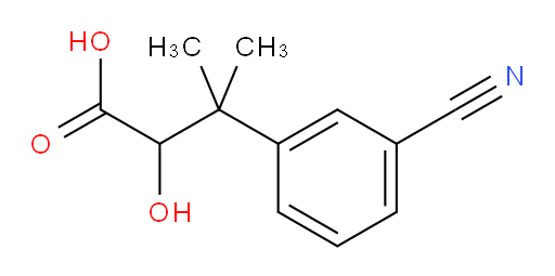 3-(3-cyanophenyl)-2-hydroxy-3-methylbutanoic acid