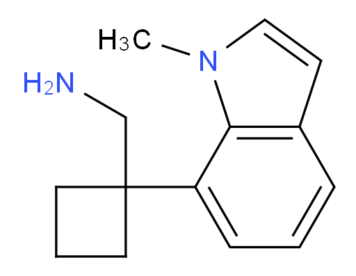 [1-(1-methyl-1H-indol-7-yl)cyclobutyl]methanamine