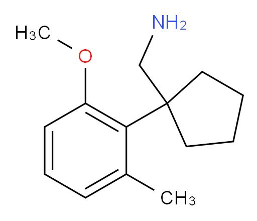 [1-(2-methoxy-6-methylphenyl)cyclopentyl]methanamine