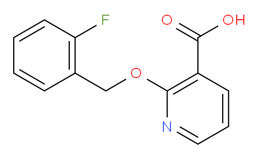 2-[(2-fluorophenyl)methoxy]pyridine-3-carboxylic acid