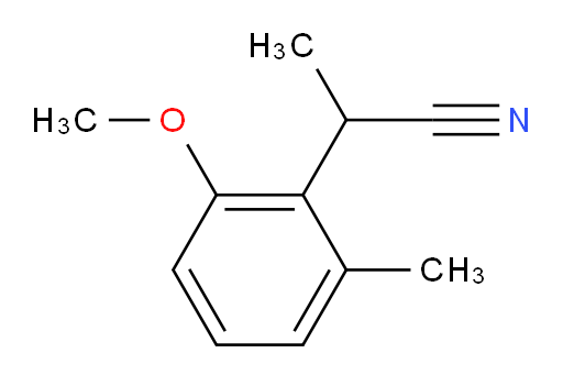 2-(2-methoxy-6-methylphenyl)propanenitrile