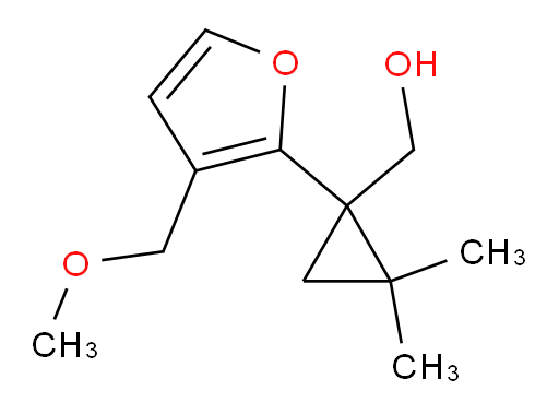 {1-[3-(methoxymethyl)furan-2-yl]-2,2-dimethylcyclopropyl}methanol