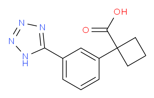 1-[3-(1H-1,2,3,4-tetrazol-5-yl)phenyl]cyclobutane-1-carboxylic acid