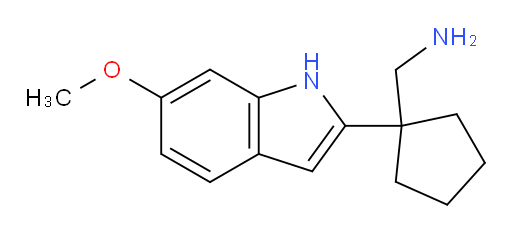 [1-(6-methoxy-1H-indol-2-yl)cyclopentyl]methanamine