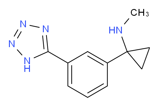 N-methyl-1-[3-(1H-1,2,3,4-tetrazol-5-yl)phenyl]cyclopropan-1-amine