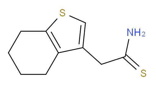 2-(4,5,6,7-tetrahydro-1-benzothiophen-3-yl)ethanethioamide