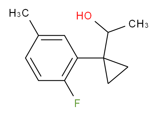 1-[1-(2-fluoro-5-methylphenyl)cyclopropyl]ethan-1-ol