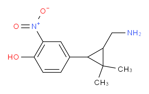 4-[3-(aminomethyl)-2,2-dimethylcyclopropyl]-2-nitrophenol