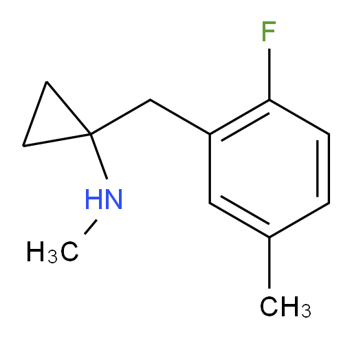 1-[(2-fluoro-5-methylphenyl)methyl]-N-methylcyclopropan-1-amine
