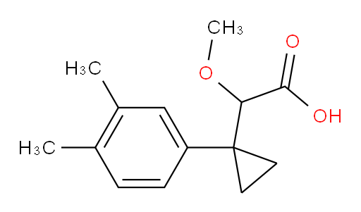 2-[1-(3,4-dimethylphenyl)cyclopropyl]-2-methoxyacetic acid