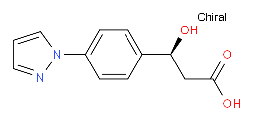 (3S)-3-hydroxy-3-[4-(1H-pyrazol-1-yl)phenyl]propanoic acid